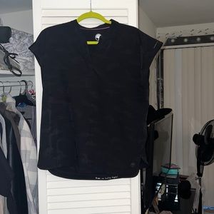 Healing hands camo scrub top